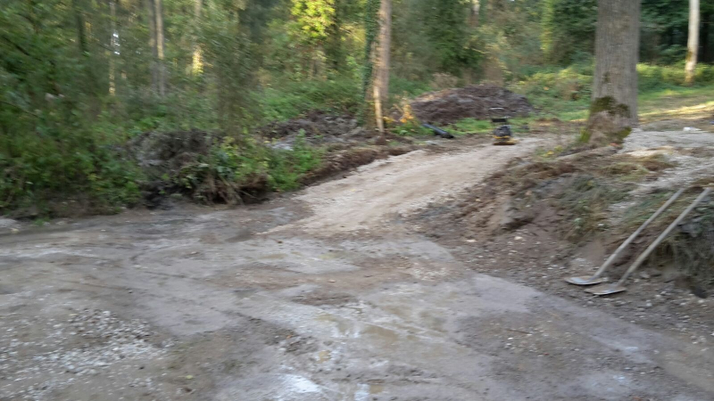  crosshindernissen Waterbak aangelegd in België, bij Kris Vervaecke