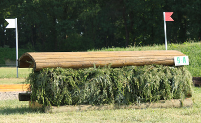 crosshindernissen tafel met rond blad groen gevuld